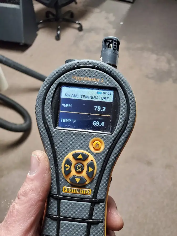 Moisture meter humidity assessment for Fire & Smoke Damage Restoration in Laketon